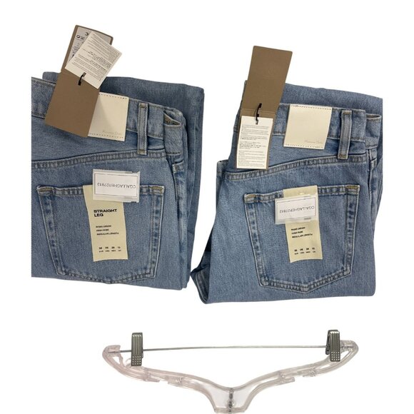 Massimo Dutti Womens Jeans EU 38 US 6 Straight Leg Blue High rise 5051/852 NWT - Picture 15 of 16